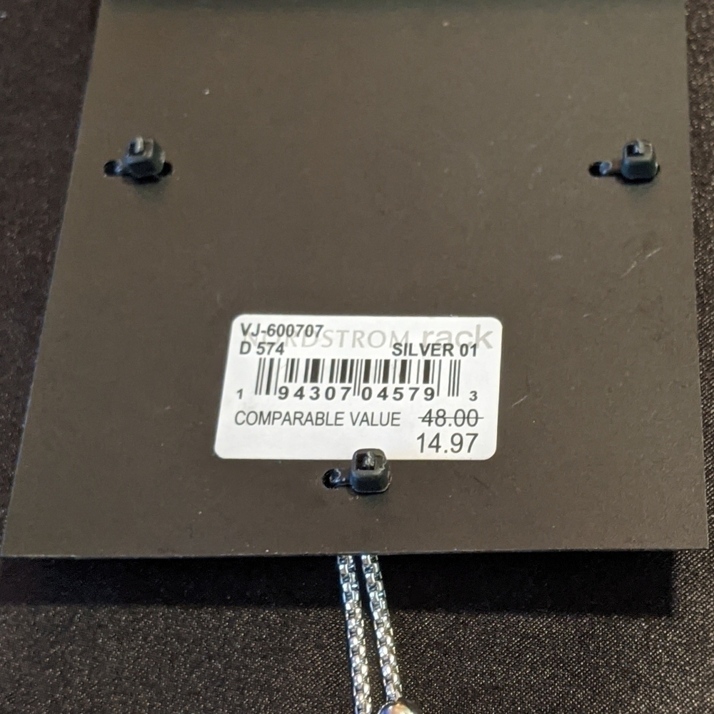 NEW Vince Camuto Genuine CZ Silvertone Slider Adjustable Bracelet - Picture 6 of 6